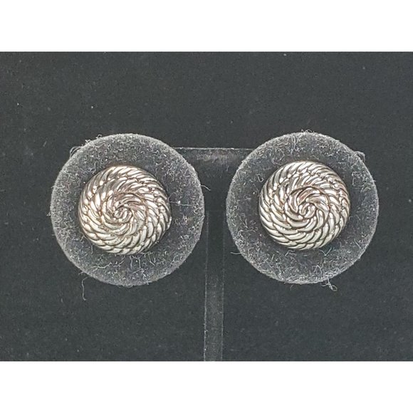 Unknown Jewelry - Black Velvet Gold Tone Clip-On Earrings